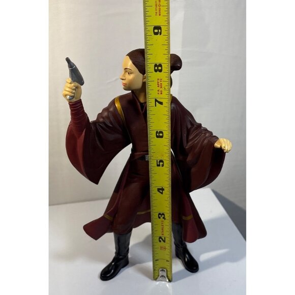 Star Wars Action Figure Queen Amidala 8.5" Tall Brown Robe & Blaster LucasFilm - Picture 5 of 7